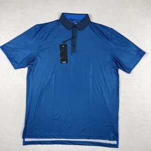 Head Polo Shirt Mens Large Blue Pickleball Golf Preppy Travel Casual‎ Workwear